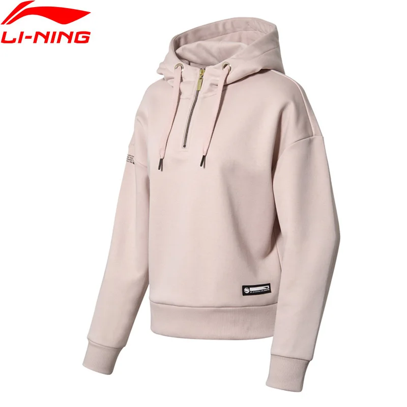 (Распродажа) Li-Ning Женская Толстовка BAD FIVE для баскетбола теплый флис 66% полиэстер