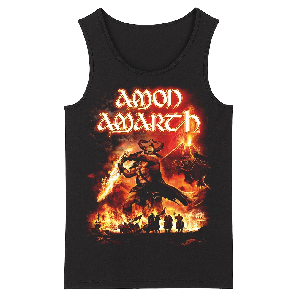 Bloodhoof Амон твердого металла Deathcore в стиле панк Рок для мужчин Топ черные топы с