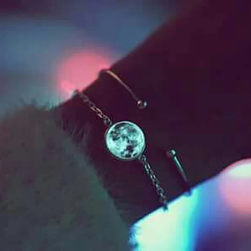 

Birth Moon Bracelet Glow In The Dark Moon Phase Chain Bracelet Glowing Birthday Moon Jewelry Lunar Phase Bracelets Charm Jewelr
