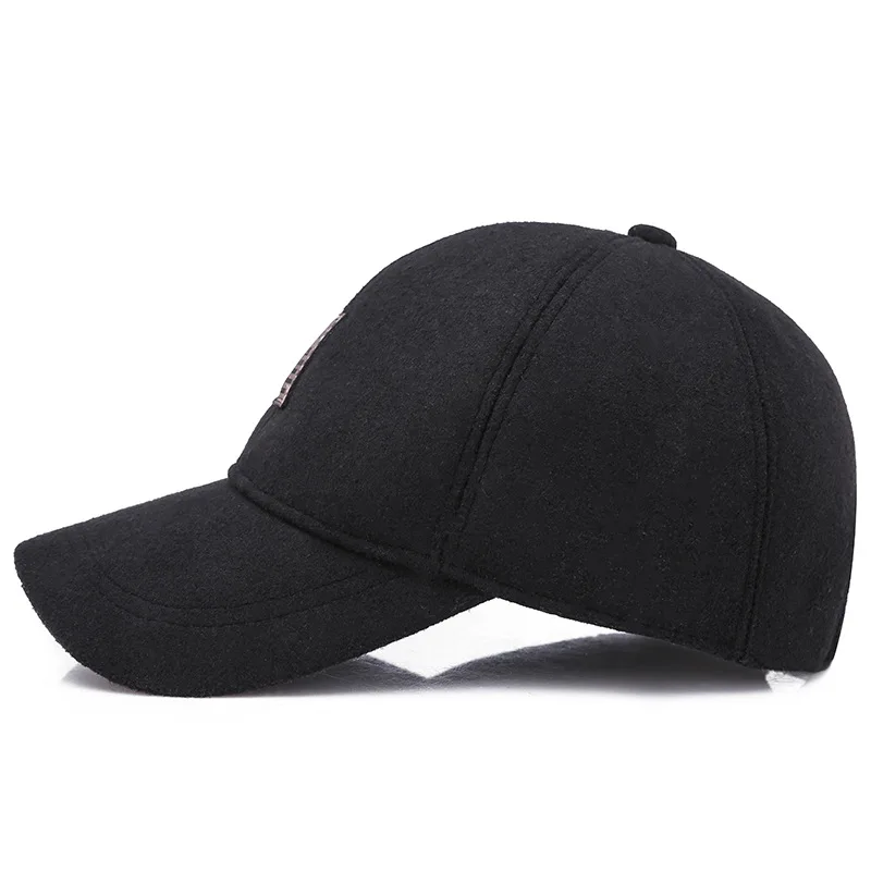 Newly Winter Women Men Baseball Cap Wild Casual Korean Version Wool Embroidered Letters Duck Tongue Hat Warm Dad Hats | Аксессуары для