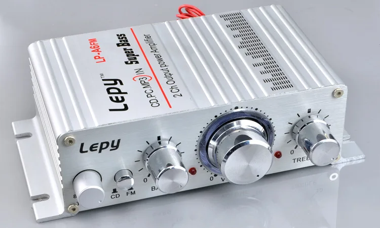 

Lepy LP-A6FM 12V desktop computer amplifier Hi-Fi Stereo Super Bass Audio Amplifier Support FM 20W+20W