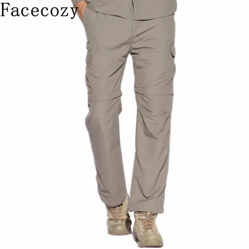 Fcaecozy мужские летние спортивные быстросохнущие съемные штаны для альпинизма и