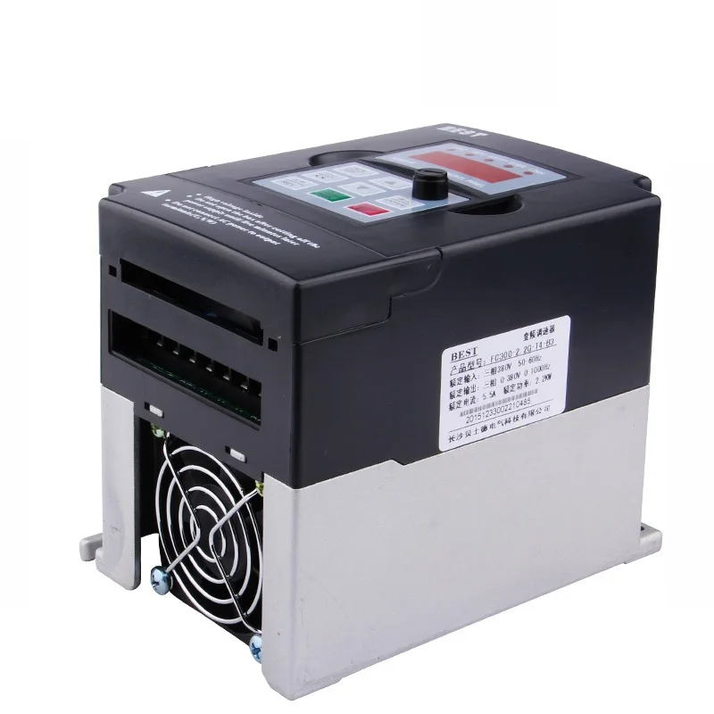 

HONGJUN CNC Spindle motor speed control 5.5kw VFD/Inverter 3HP Input 3HP frequency inverter