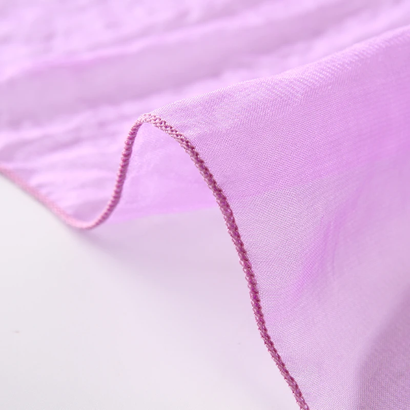 Зимний женский шарф очень большой размер тонкая фиолетовая шифоновая шаль