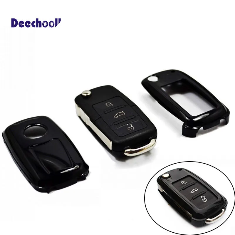 Обложка для ключа из АБС пластика Volkswagen VW Golf 6 и New Polo/ Skoda Octavia 2/Seat Leon & Cupra|car key case