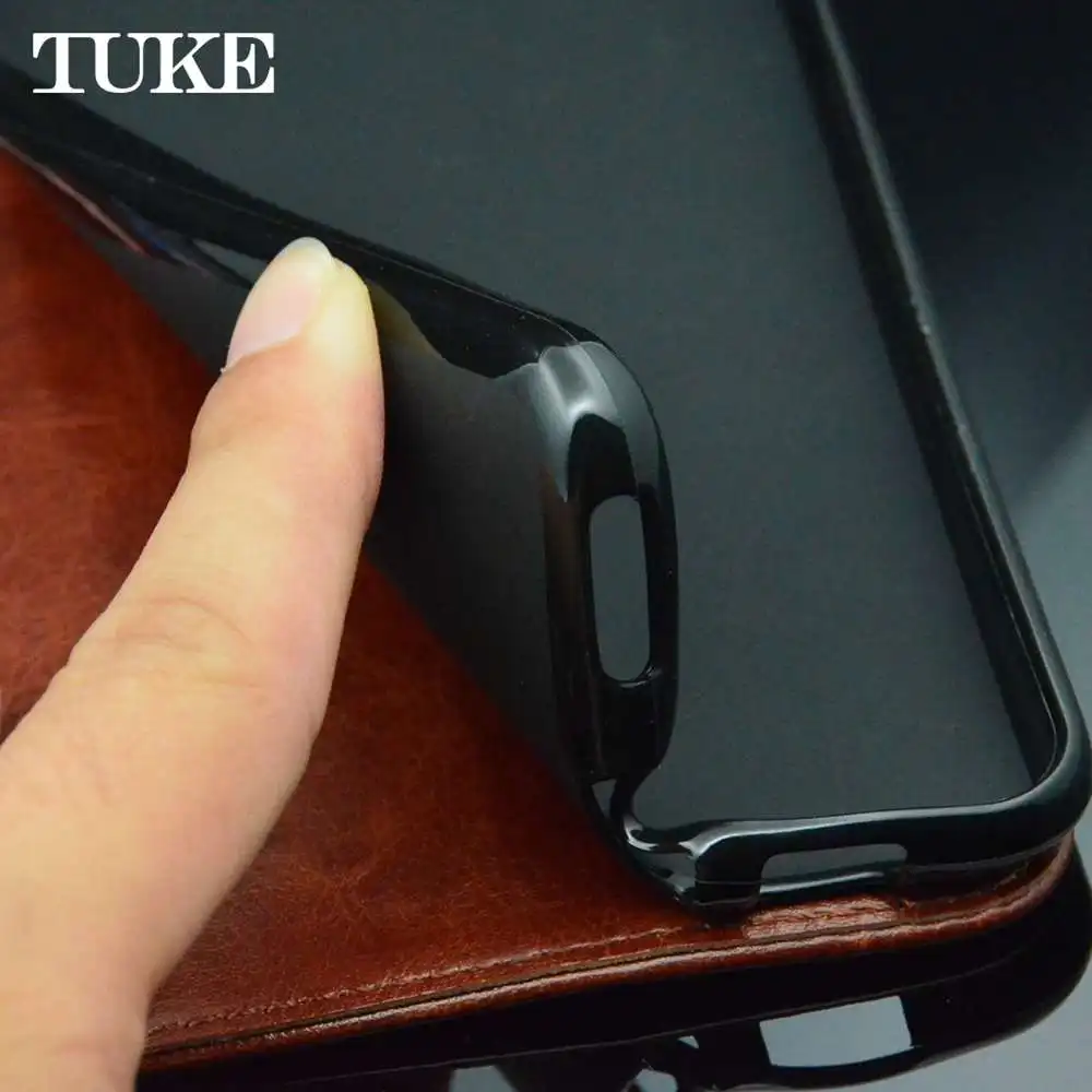 Флип чехол TUKE для Huawei Honor 6A кожаный силиконовый бумажник смартфона 6 A