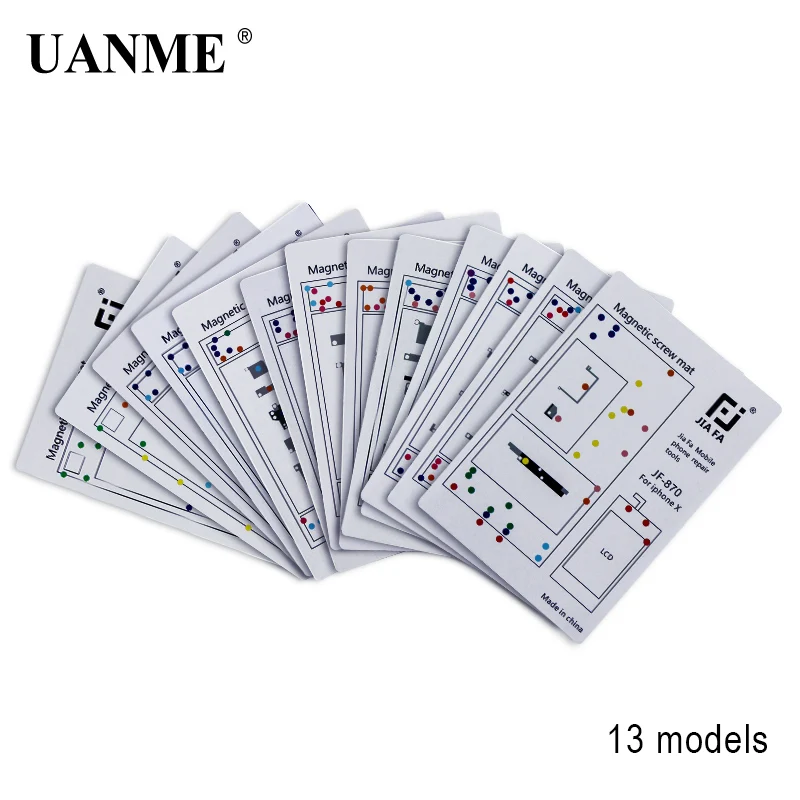 UANME Профессиональный Магнитный винт коврик для Iphone 4 4s 5 5S 6 6plus 6s Plus 7 8 X Руководство