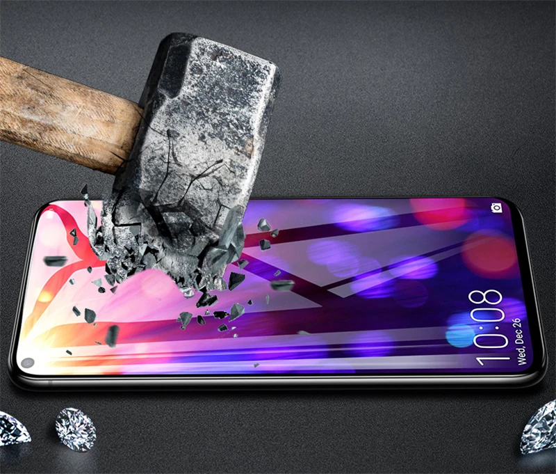 Для huawei Honor 20 Pro Закаленное стекло пленка Тонкая Броня крышка для телефона, которая полностью закрывает переднюю часть экрана протектор для huawei Honor View 20 черный
