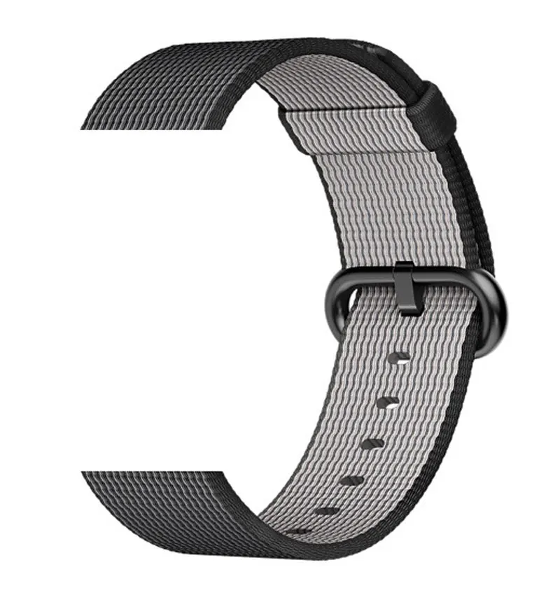 Smochm новые цветные нейлоновые полосатые ремешки для Apple Watch 38 мм 42 серии 4/3/2/1 и IWO