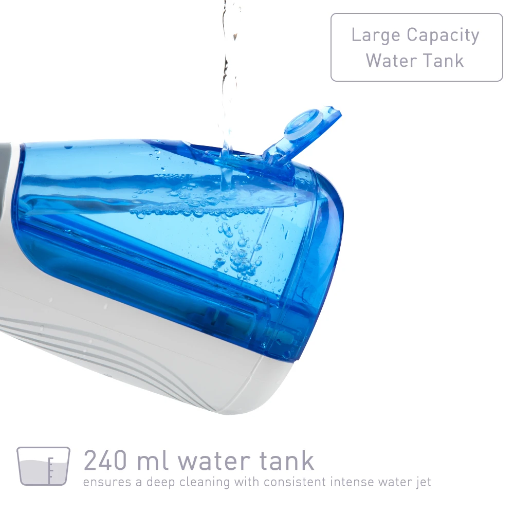 Ирригатор для полости рта Waterpulse V400 6 насадок с сумкой портативный беспроводной
