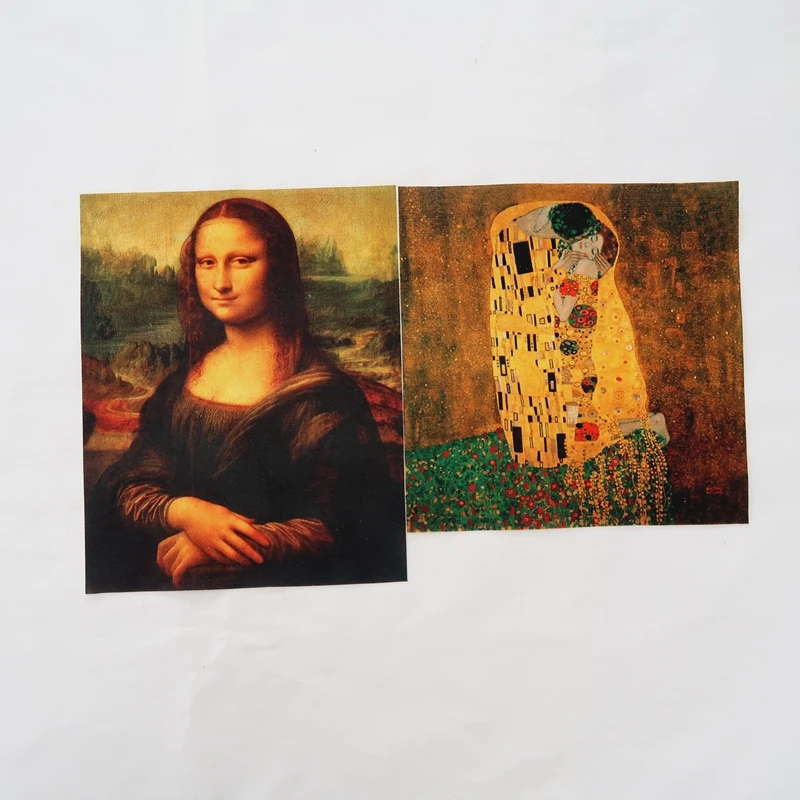 Картина маслом Мона Лиза ткань из полиэстера хлопка смешанного холста ручной
