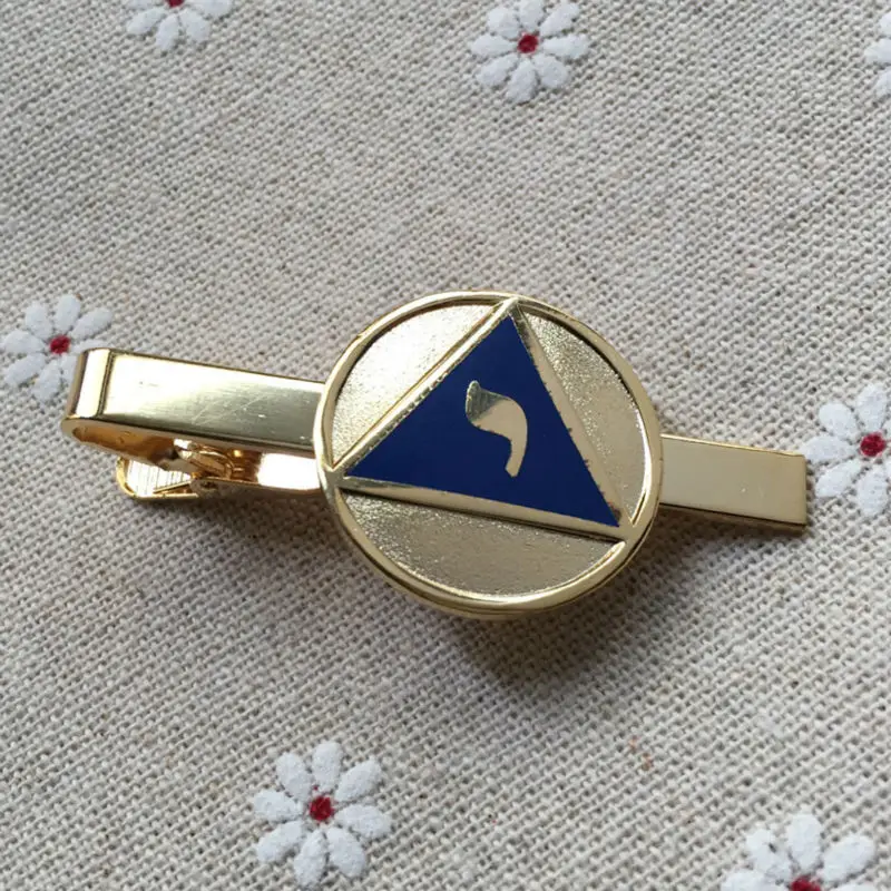 M044 YOD Lodge of Perfection 14th Degree Scottish Rite Masonic Freemason Tie Bar Clip Freemasonry masons tie clips clasp | Украшения и