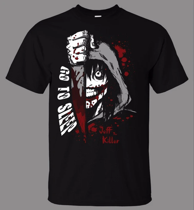 Простая хлопковая футболка с короткими рукавами Jeff The Killer свитшот 2019|Мужские