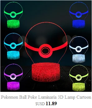 Покемон Игры Eevee Sylveon 3D лампа Kawaii Мультфильм Рисунок USB светодиодный ночник Иллюзия лампы Рождественский подарок Лава дома настроение Декор