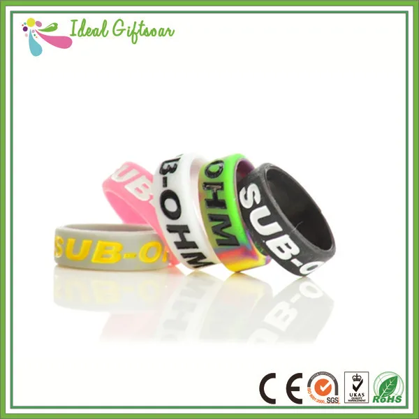 Индивидуальные Кольца из силиконового каучука прекрасный со словом рисунком