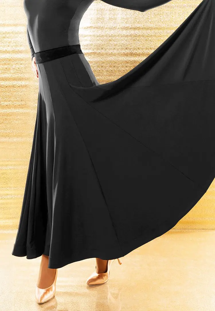 Юбка для современных танцев большая Расклешенная юбка жесткий сетчатый подол