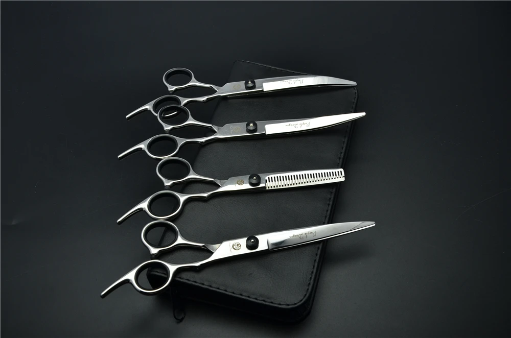 4 шт. профессиональные ножницы для стрижки и филировки домашних животных 7 0 дюйма