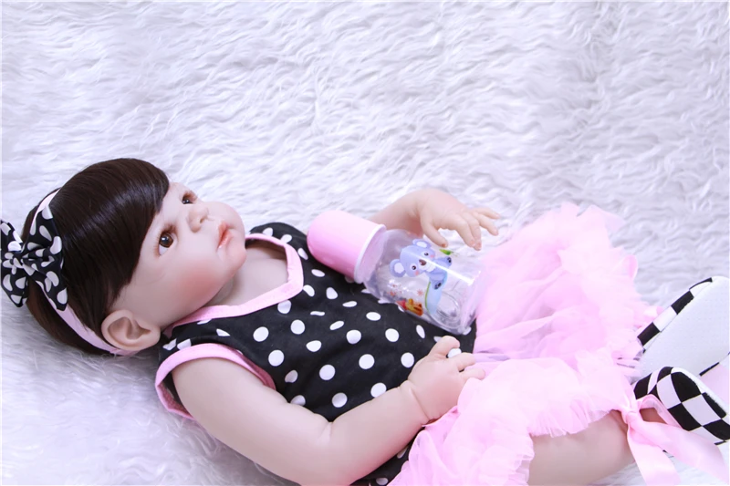 Кукла reborn для девочек 55 см силиконовая ручная работа|reborn girl|doll rebornreborn baby doll |