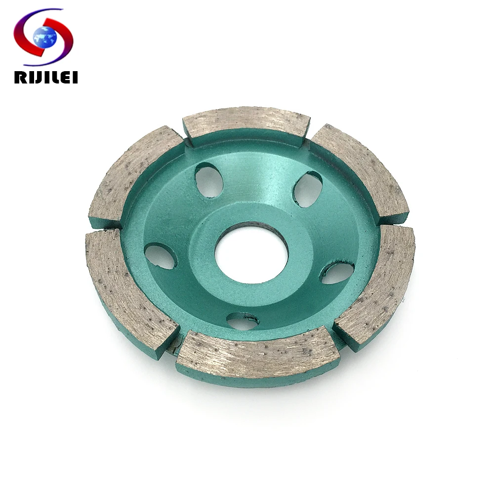 RIJILEI 3Inch Diamond Grinding Wheel Disc Bowl Shape Grinding Cup for Concrete Floor Marble 80mm Diamond Polishing Pad HC06