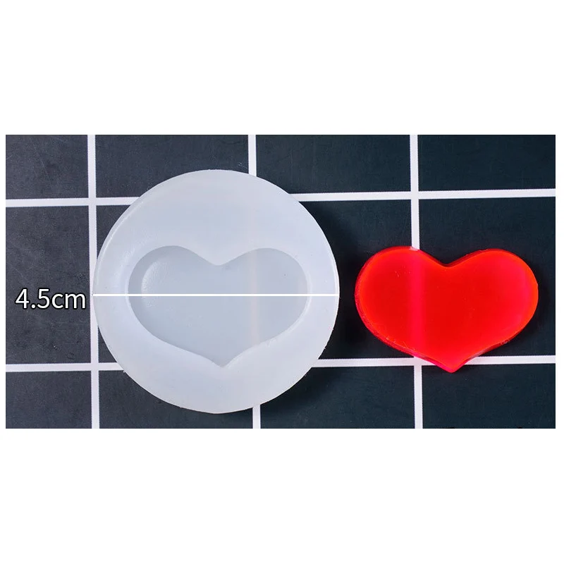 1 шт. сердце любовь звезда УФ Expoxy смола декоративные ювелирные изделия