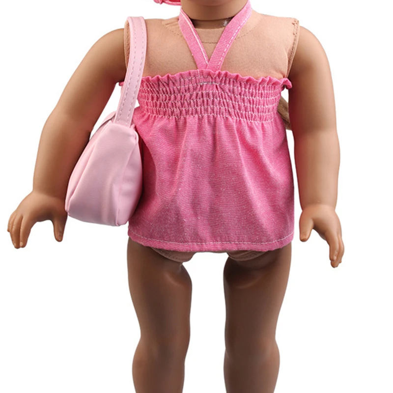 Новинка 2019 18 дюймовая Детская кукла на лямках одежда для игрушек новорожденная и