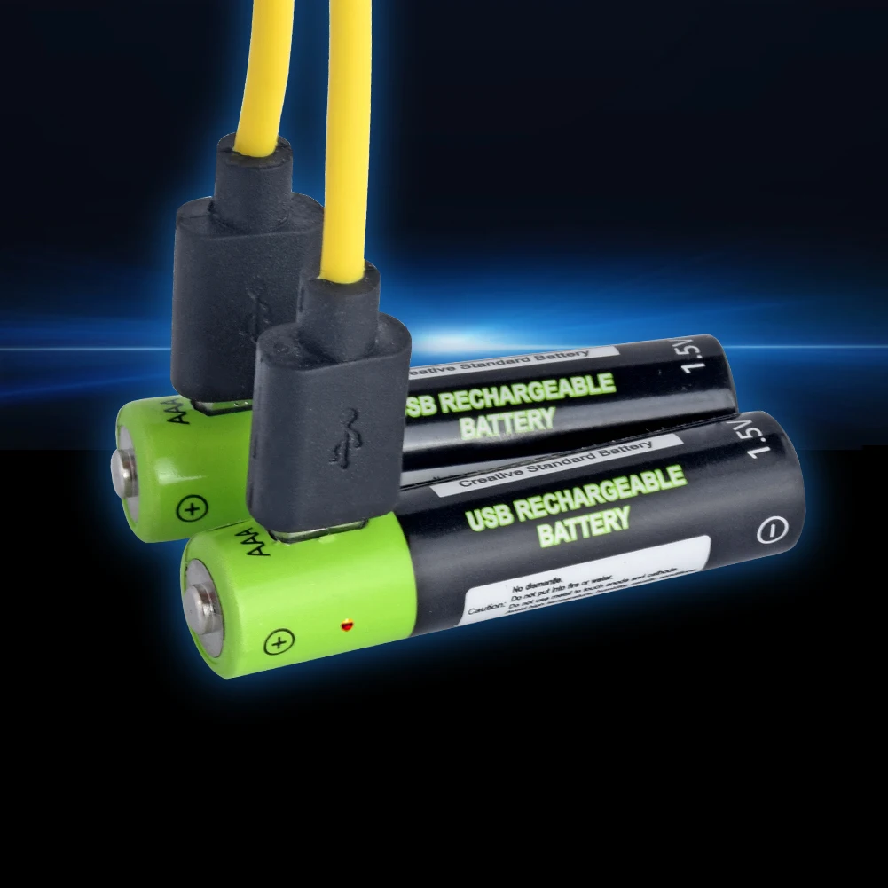 USB аккумуляторная батарея 400mAh AAA с микрокабелем зарядное устройство игрушки