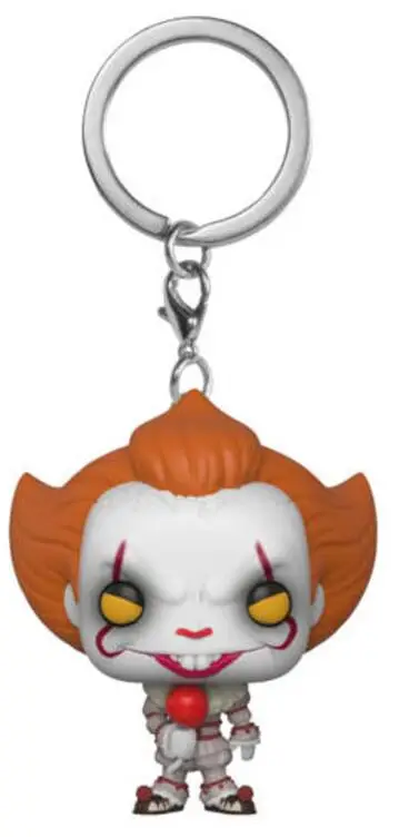 pennywise balloon Фильм Стивен Кинг это Джокер клоун персонаж PENNYWISE страшный фильм Ghoset лицо виниловый брелок для ключей фигурка игрушки с розничной коробкой - Цвет: pennywise balloon