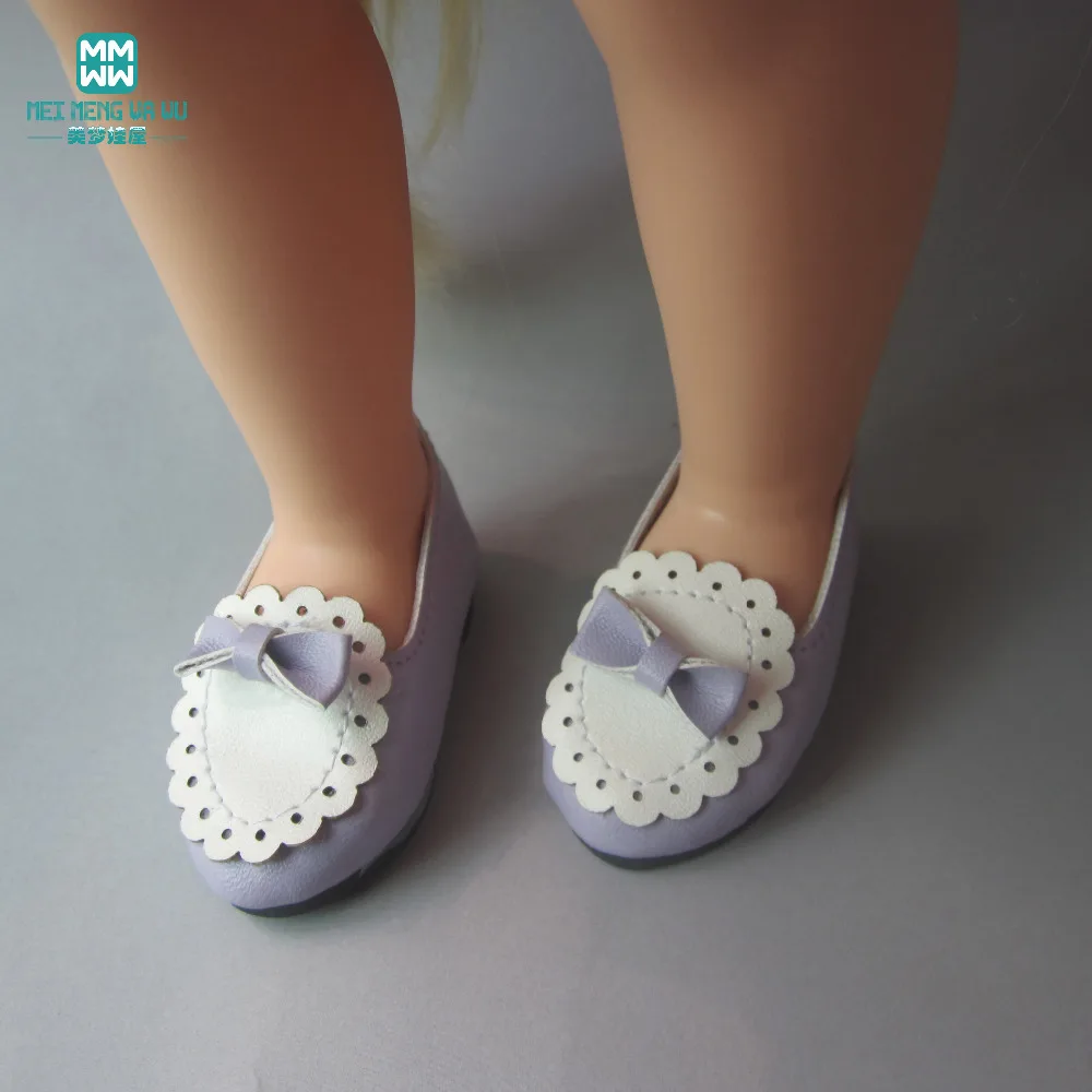 Обувь для куклы подходит 1/4 bjd кукла и 16 дюймов кукла Шэрон обувь кожаная обувь белый розовый красный фиолетовый