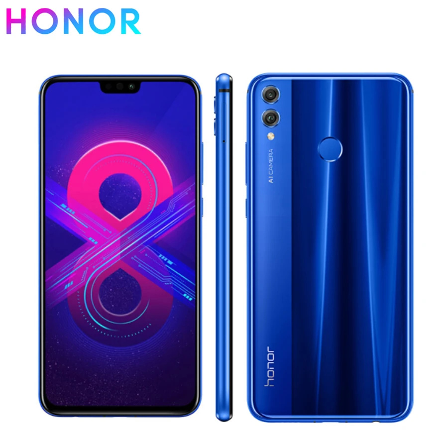 Новый мобильный телефон honor 8x 6 5 дюйма ГБ ОЗУ 64 Гб ПЗУ Android 8 1 Восьмиядерный