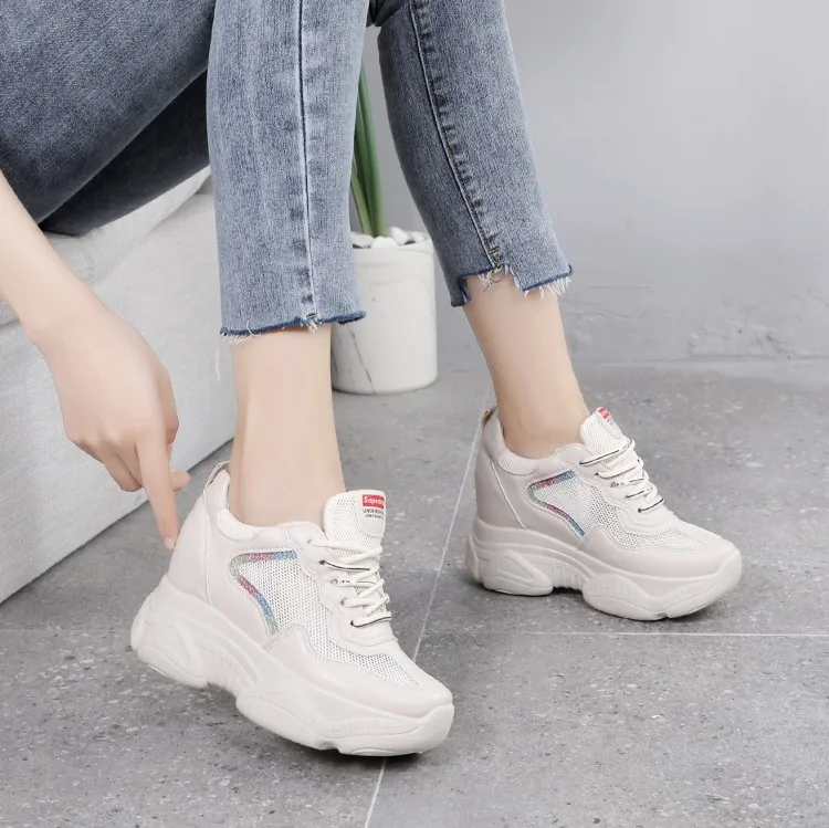 Женские кроссовки увеличивающие рост на платформе 8 см размер 35 39|Женские туфли| |