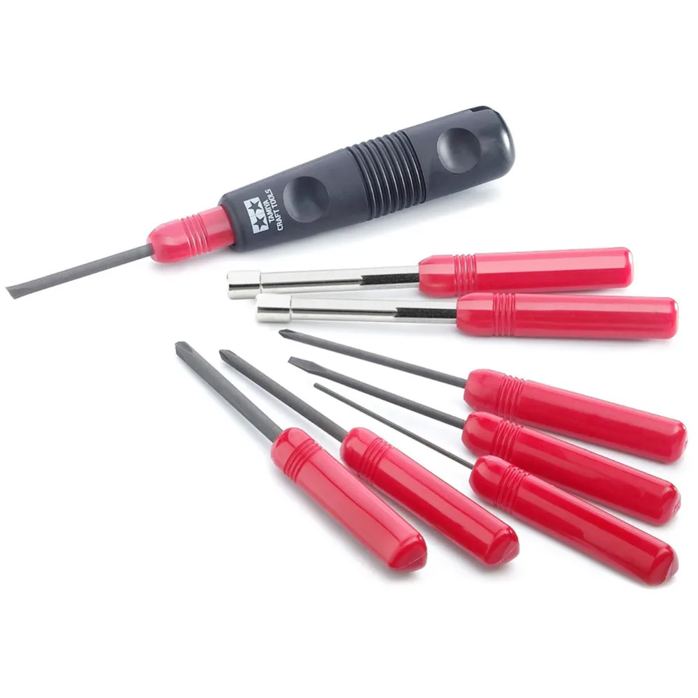 OHS Tamiya 74023 Model Screw Driver Building Set For RC Car 8Pcs/Set Hobby Suite Tools Accessory | Игрушки и хобби