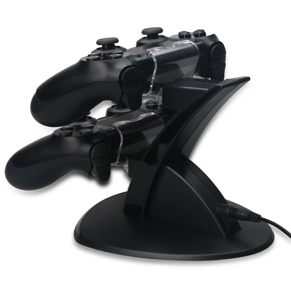 Зарядная док-станция для PS4 контроллер зарядное устройство для PS4 Slim/PS4 Pro светодиодный двойной Подставка для зарядки для sony playstation 4 Pro P4