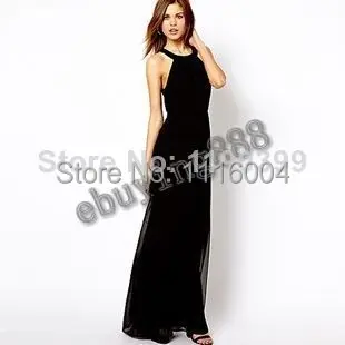 100%New 2014 Spring &amp Summer Fashion Brand Maxi Party Sexy Lady Floor Length Backless Lace-up Long Casual Dress 2pcs | Женская одежда