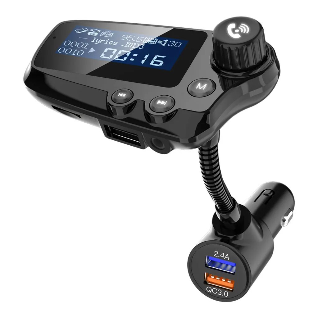 Автомобильный Bluetooth fm-передатчик FM3 автомобильный аудио плеер двойной USB зарядное устройство AUX аудио вход TF карта Bluetooth передатчик