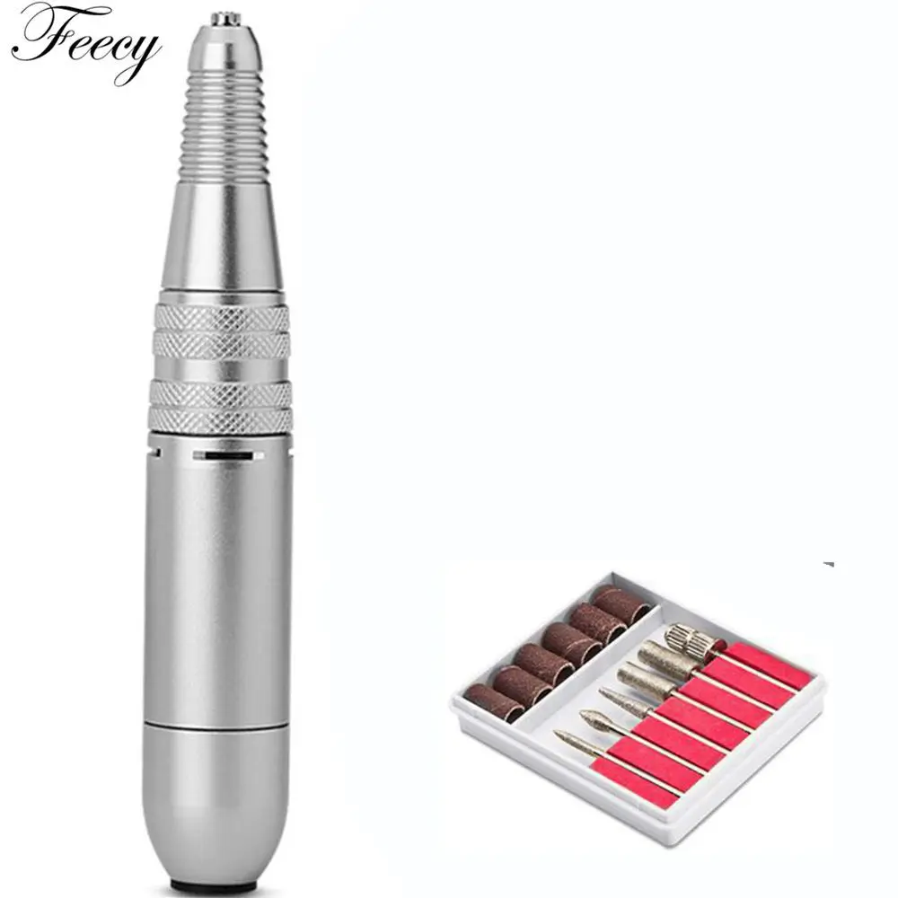 Feecy 818 silver EU Feecy электрическая дрель для ногтей, профессиональный набор, маникюрный аппарат, электрический аппарат для маникюра, машинка для маникюра, дрель для ногтей - Цвет: Feecy 818 silver EU