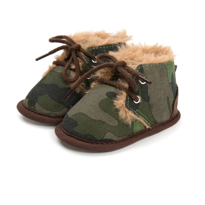 Winter warm baby cotton shoes soft bottom non-slip toddler with anti-fall |