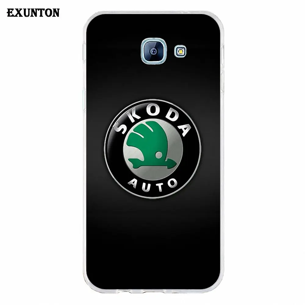 as picture Мягкие, горящая распродажа,, Skoda OCTAVIA III с логотипом для Galaxy A3 A5 A7 A8 A9 A9S On5 On7 Plus Pro Star - Цвет: as picture