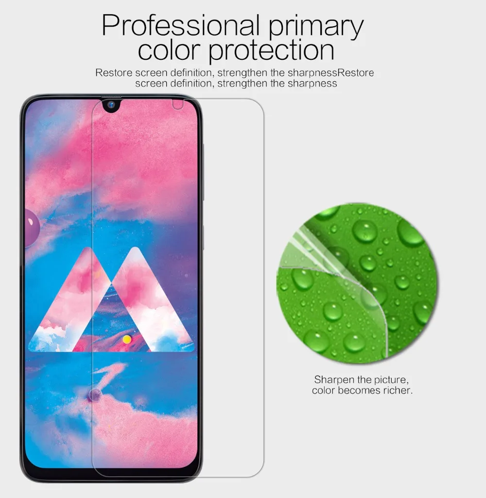Nillkin Глянцевая Защитная пленка для samsung galaxy A50 против отпечатков пальцев матовая защитная пленка для samsung A50 A505F