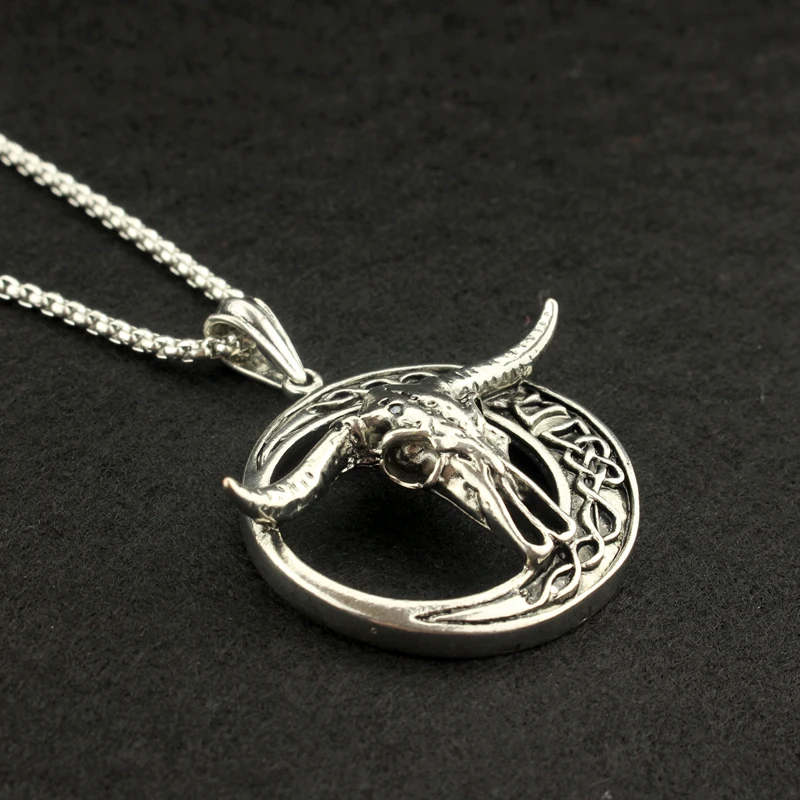 Ожерелье в стиле панк с изображением Полумесяца головы Овцы таинственного