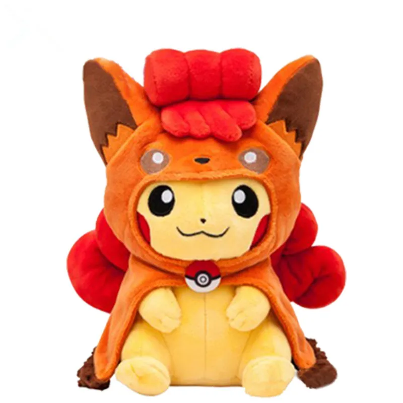 С изображениями покемона и 2 стиля алола Vulpix Косплэй Пикачу плюшевая игрушка