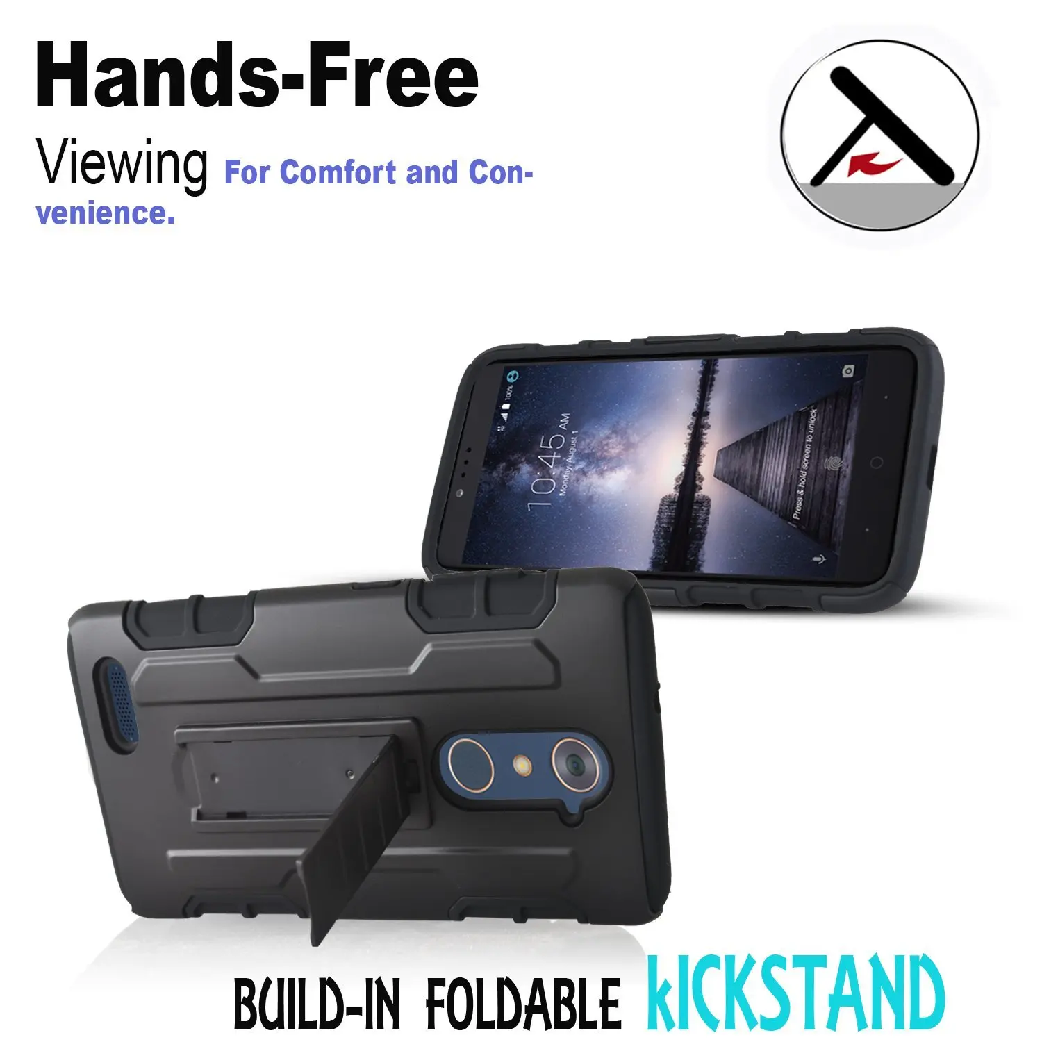 Прочный зажим для ремня кобура Чехол Жесткий армированный чехол zte Grand X Max 2 Imperial