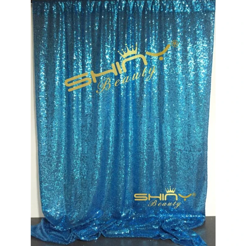 Бирюзовый/зеленый/Золотой/Серебряный занавес с блестками 3x8FT блесток ткань фон
