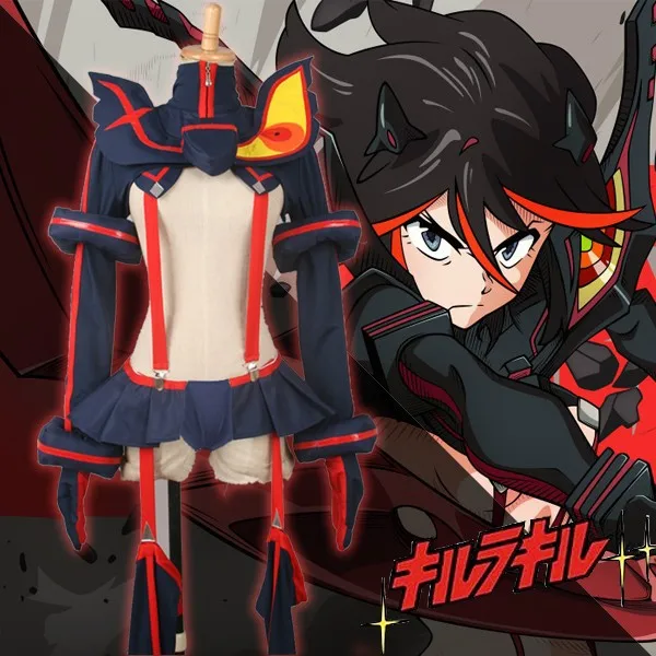 Модная вечерняя Униформа аниме KILL la Ryuko Matoi костюм для косплевечерние голубая и