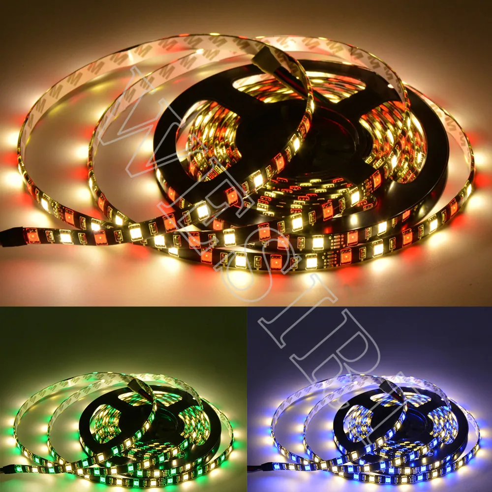 5050 RGBW разноцветная Светодиодная лента DC 12 V/24 V Гибкая лампа RGB + белый/RGB теплый