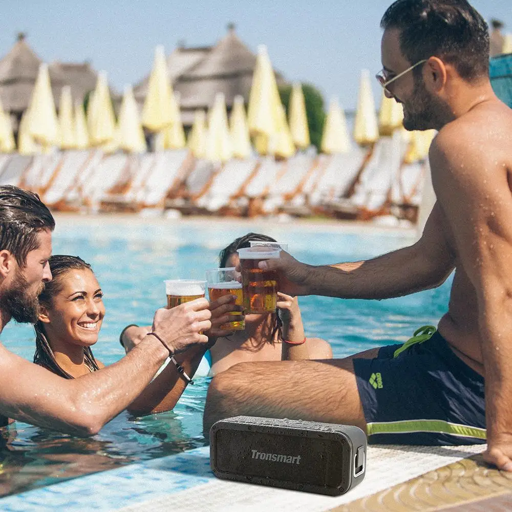 Tronsmart элемент силы Bluetooth Динамик IPX7 водонепроницаемы переносной динамик 40 Вт с