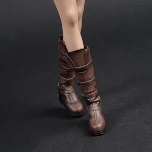 2018 AS028, женские модные ботинки в масштабе 16, черные и коричневые ботинки для девушек 12 дюймов, ботинки для фигурок, игрушечные модели