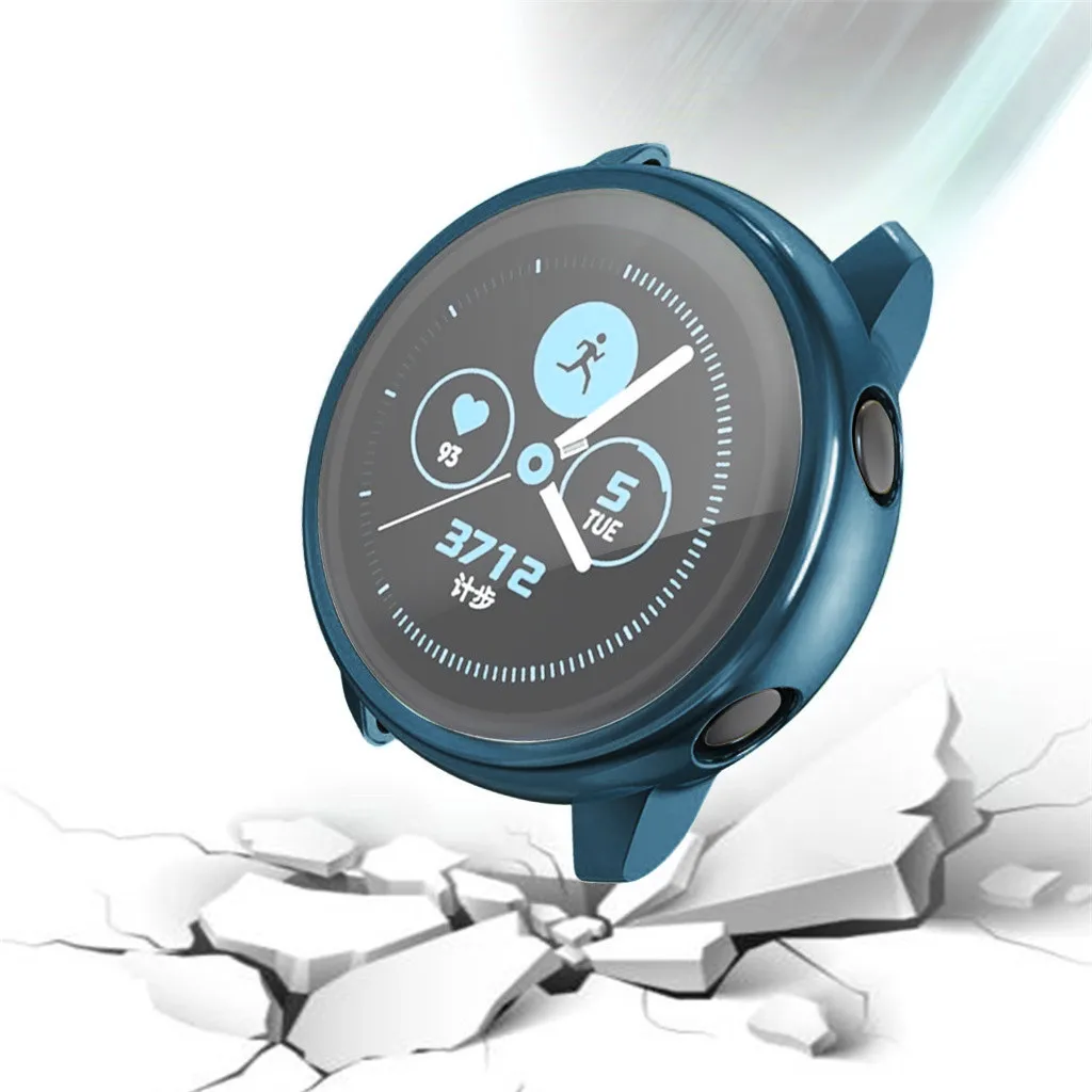 Модные спортивные Прочные часы, чехлы для samsung Active Watch, 3 шт., гальванический прозрачный чехол из ТПУ с пленкой, легко снимается