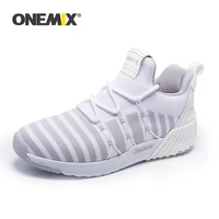 onemix women running shoes sneakers comfortable knitting sports shoes white increasing height platform casual shoes for women