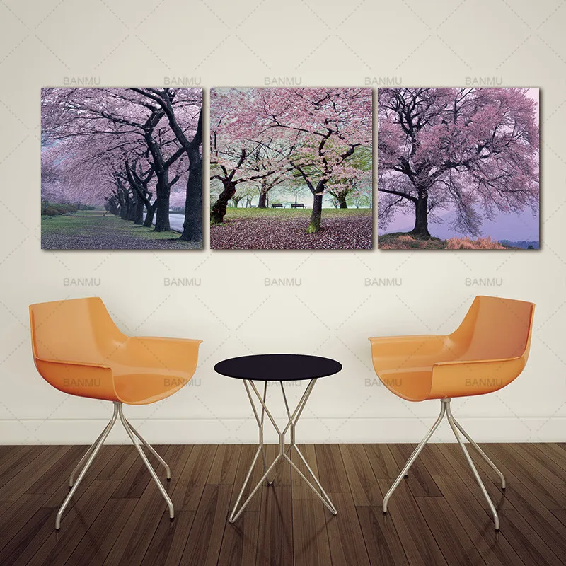 Холст фото стены Книги по искусству печатает изображение Cherry Blossom Ёлки картина