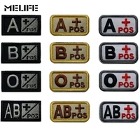 hunting accessories patches blood positive embroidered tactical patch tactical military stripes a o b ab positive badges